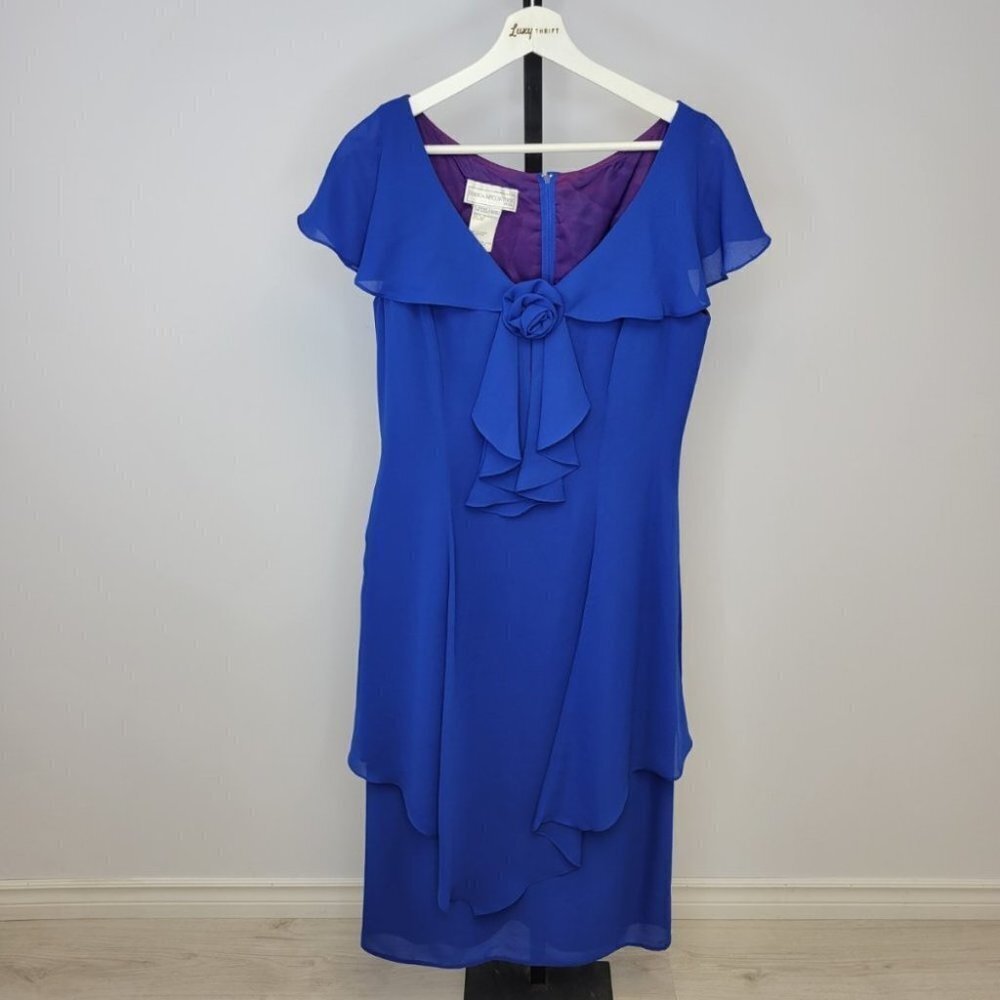 Jessica McClintock Blue Midi Dress